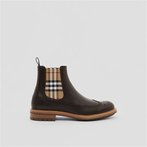 burberry vintage check panel sweatshirt|Burberry vintage check chelsea boots.